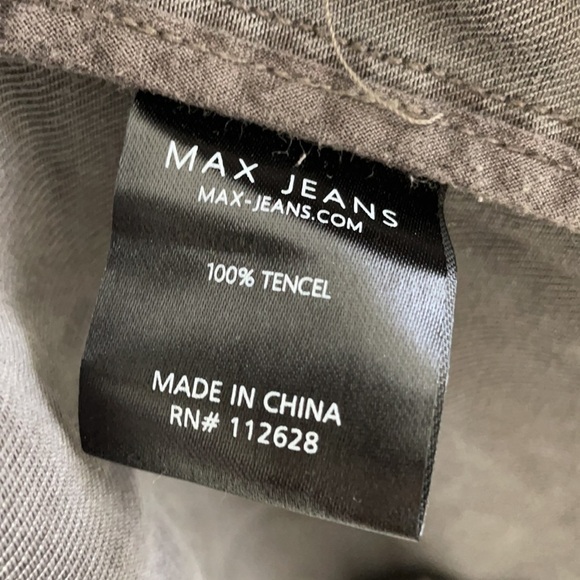 NWT Max Jeans Sleeveless Hooded Grey Utility Vest - Picture 10 of 10